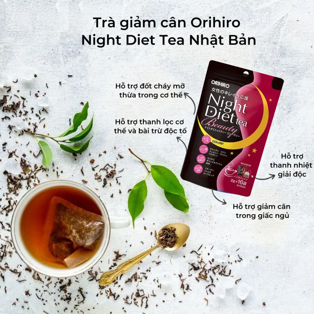 Trà hỗ trợ giảm cân Night Diet tea 20 gói