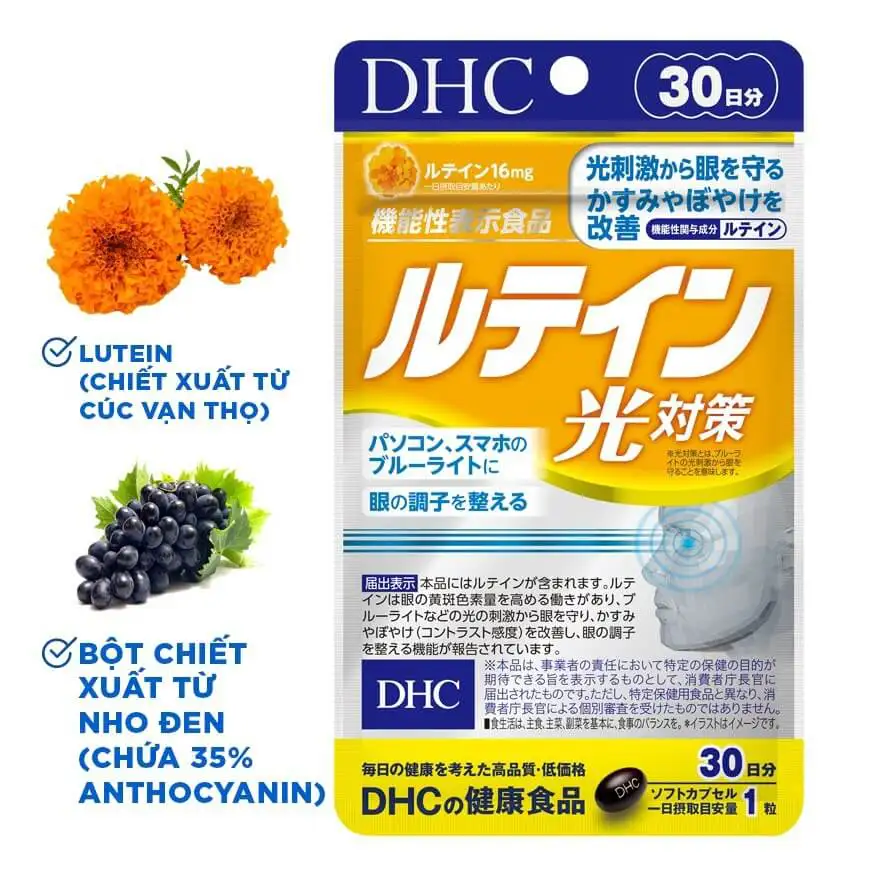 vien uong dhc lutein blue light protection chong anh sang xanh tGkw - Sản phẩm được bán bởi Gimedi Pharma