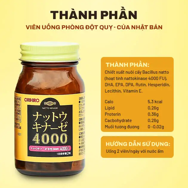 vien uong orihiro nattokinase 4000fu nhat ban CMuf - Sản phẩm được bán bởi Gimedi Pharma