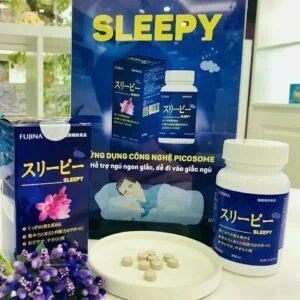 Viên uống hỗ trợ ngủ ngon Fujina Sleepy 80 viên