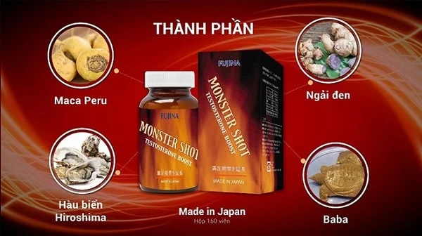 thuoc tang cuong sinh ly nam cua nhat monster shot - Sản phẩm được bán bởi Gimedi Pharma